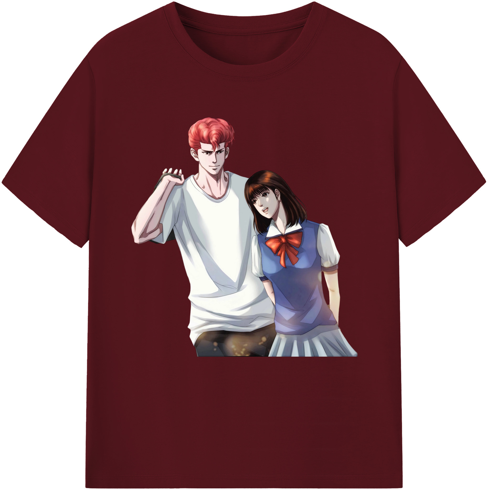 SLAM DUNK／スラムダンク 綿100％半袖Tシャツ（フロントプリント）